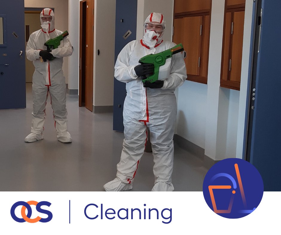 OCSIRELAND's tweet photo. OCS specialist cleaning teams have already assisted numerous clients with bio-hazard deep cleaning and electrostatic fogging of their offices, retail environments, vehicle fleets and equipment.
#ocslife #ocswecare #ocstrustus #weareocs #ocsyourexpert https://t.co/jOEgWcSkcR