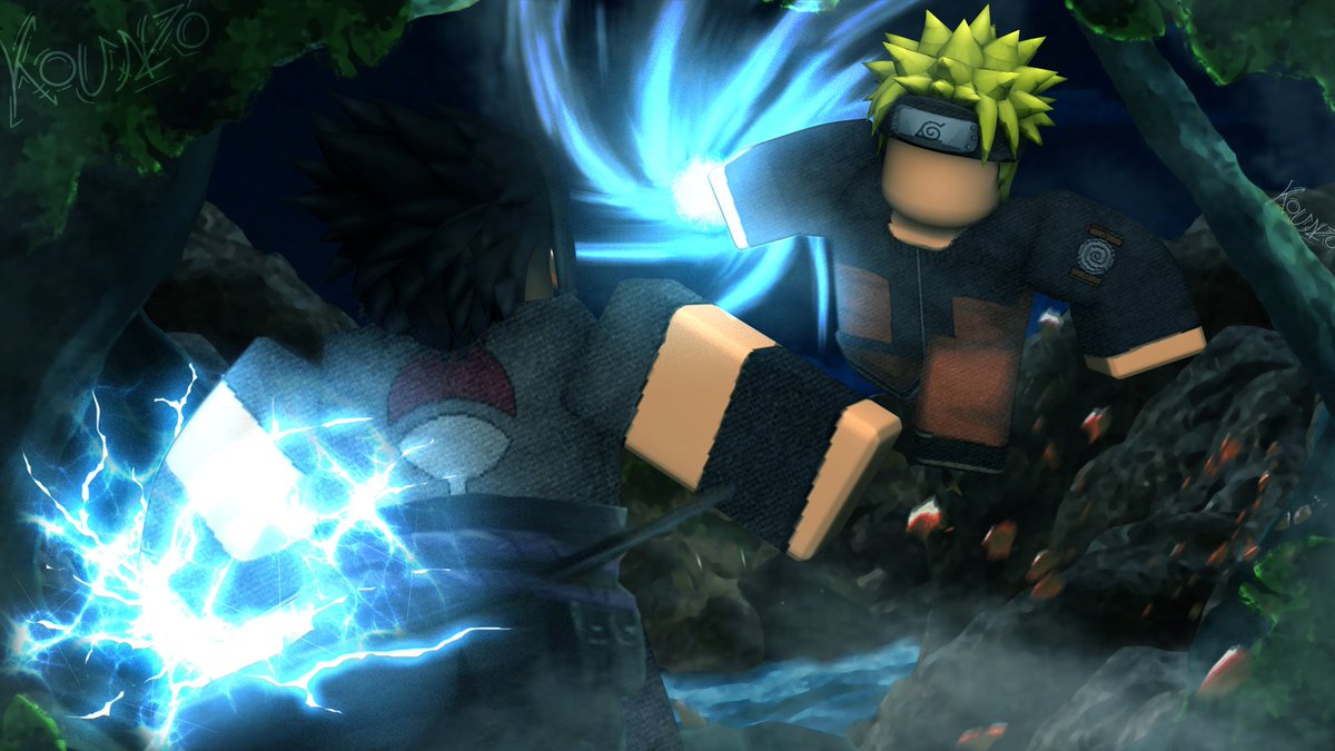 Kounzo On Twitter Naruto Vs Sasuke Roblox Robloxgfx Robloxart - sasuke roblox