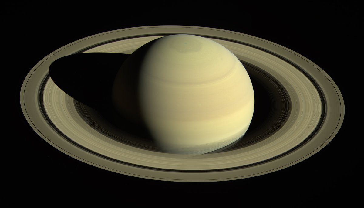 exploreplanets's tweet photo. The majesty of Saturn. (NASA / JPL-Caltech / SSI / @kevinmgill) https://t.co/rSiJBPY9AE #InSpaceTogether https://t.co/95dAnpsPdN