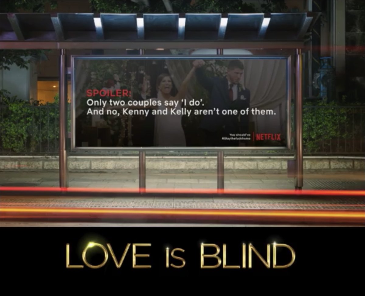 adsoftheworld's tweet photo. Is this a cruel joke? Desperate times call for desperate measures, in order to force people to #StayTheFHome!  https://t.co/4FpK9RAvCf #SpoilerAlert #StudentWork #Netflix #COVID19 https://t.co/8fgTXXOBpl
