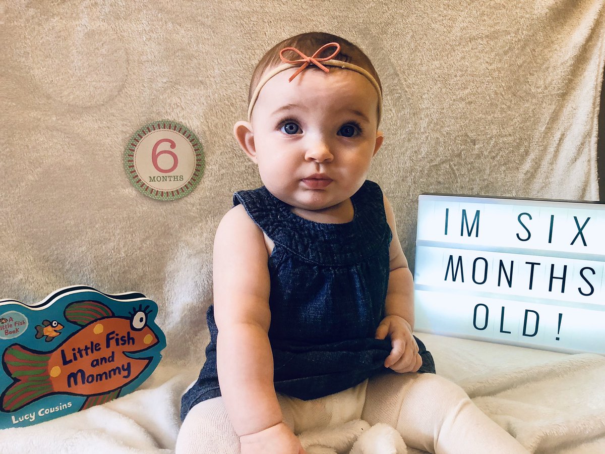 Be cuter, just try!! 
#sixmonthsold #stopgrowing