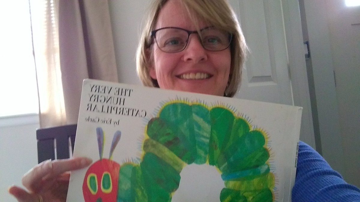 Book Day for #VirtualSpiritWeek  love the classics!  Except ... A caterpillar makes a chrysalis, not a cacoon! 🦋 #gatorsdeserveit20 <a href="/GuilfordEle/">Guilford Elementary School</a>