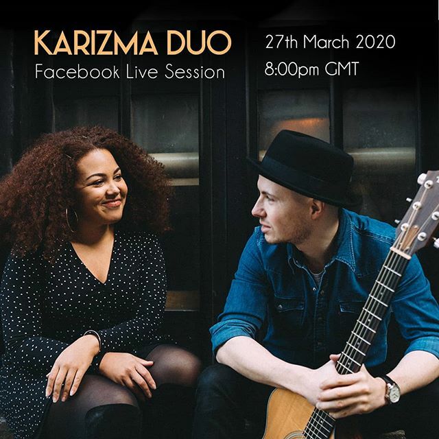Karizma Duo ‘Facebook Live Session’

In the spirit of staying indoors and keeping safe, we want to invite you to our first live Facebook performance. We will be performing some covers - and maybe even taking some requests if we know them :) Music will st… ift.tt/2WK6Oa0