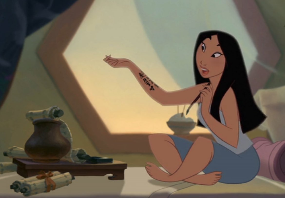 SoiledPink's tweet photo. “Reflect before you snack—act!” #Mulan #Disney #cosplayergirl https://t.co/Q8ODitcOsU