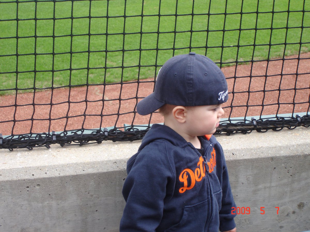 In lieu of opening day. Charlie and I at his first Baysox game in 2009.