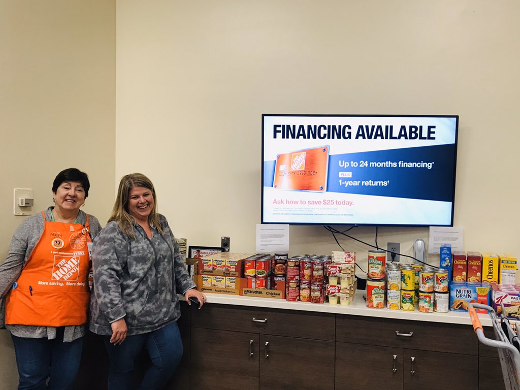 Thank you Mary and Tammy for stocking our homer food shelf