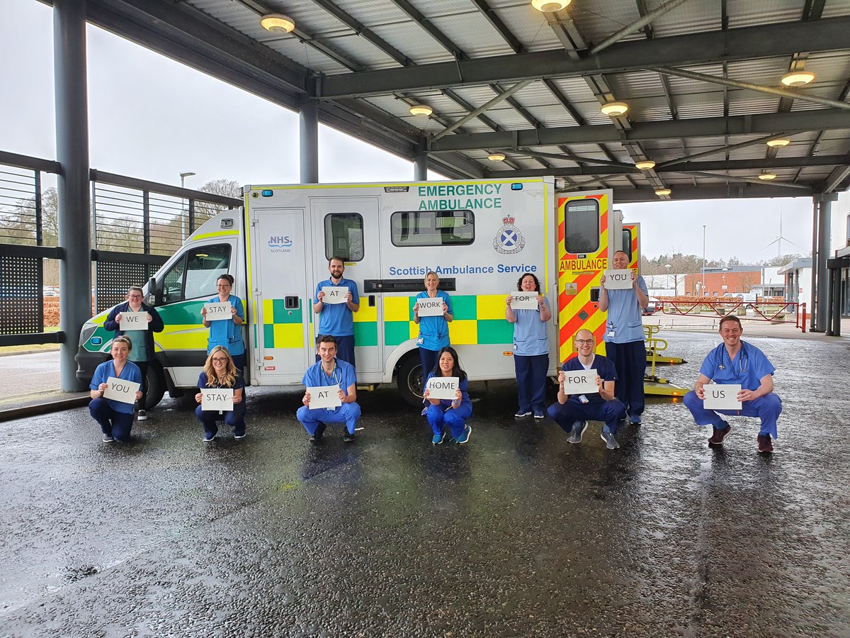 Our staff at Forth Valley Royal Hospital have an important message.

“We stay at work for you. You stay at home for us.”

Please share this message with your loved ones and help slow the spread #coronavirus #COVID19  #teamNHSFV #StayatHome