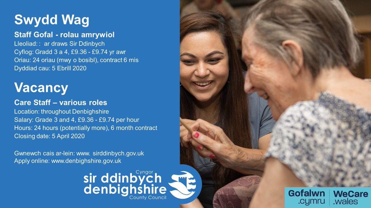 DenbighshireCC's tweet photo. 👉 Please visit our website to apply for this post and others within the Council #DCCJobs https://t.co/H4w6U8BAbN https://t.co/1iPfsdNEmW