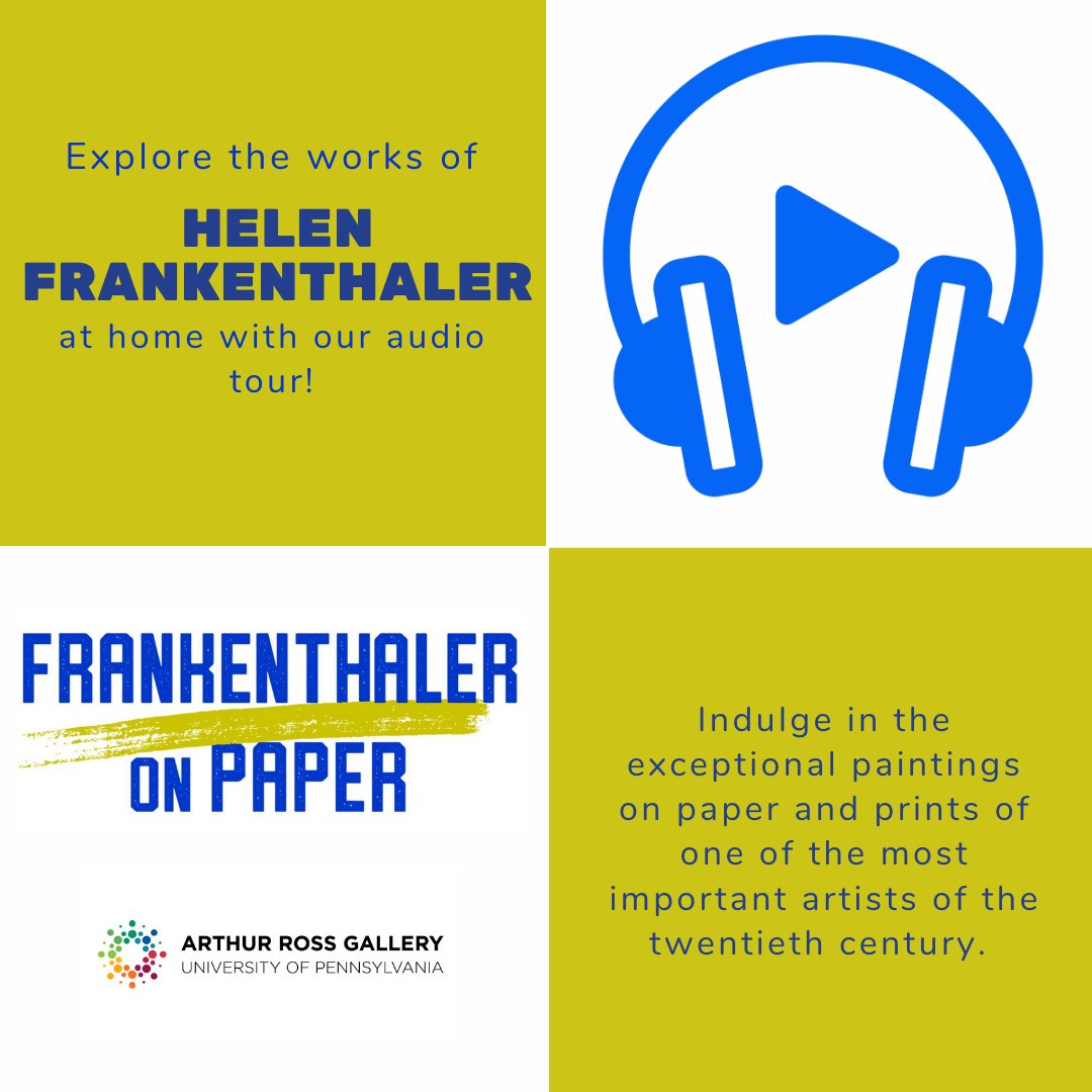 Arthur_Ross's tweet image. Wishing you had gotten to visit our #FrankenthalerOnPaper exhibit? Do not worry! You can access our audio tour at home by visiting the following link: buff.ly/39hyXIh

We hope everyone is safe and healthy at home!