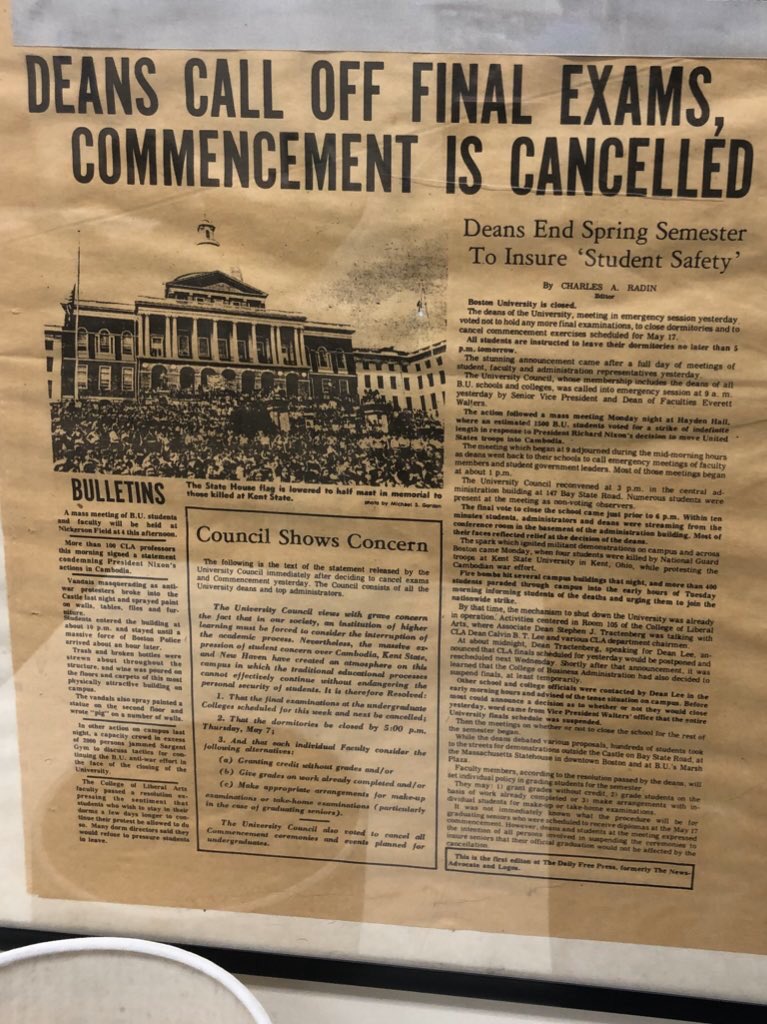 In 1970, BU commencement was canceled for the first &amp; only time and <a href="/dailyfreepress/">The Daily Free Press</a> was born. 50 years later, commencement has been postponed for the first time. We’ve been reporting every day in between.