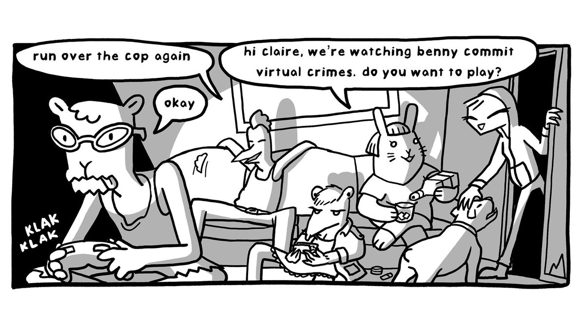 finally going to post a new episode of 420 Fake Street tomorrow in webtoon. in glorious black &amp; white!! 