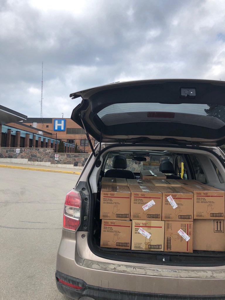 Every little bit helps. While we’re shut down, we want to ensure our community has everything necessary to help protect themselves from COVID-19. We donated 17,000 disposable gloves and hand sanitizer from several of our departments to the Collingwood General Marine Hospital