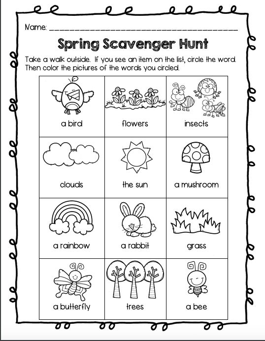d61wagner's tweet photo. Spring has Sprung!!!☀️🌷🐞🐦☀️ It's Time for a Spring Scavenger Hunt!!! #d61learns https://t.co/qvsICnujOM