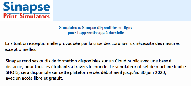 cyffle's tweet photo. Bravo et merci à Sinapse Print Simulator 👏  Ce n'est pas possible de conduire une presse offset à distance. Nous utilisons déjà ce simulateur au lycée. Nos étudiants vont, bientôt, pouvoir garder un pied dans notre atelier d'imprimerie. #ContinuitePedagogique #cyffle #simulateur https://t.co/m6BKcVeGEJ