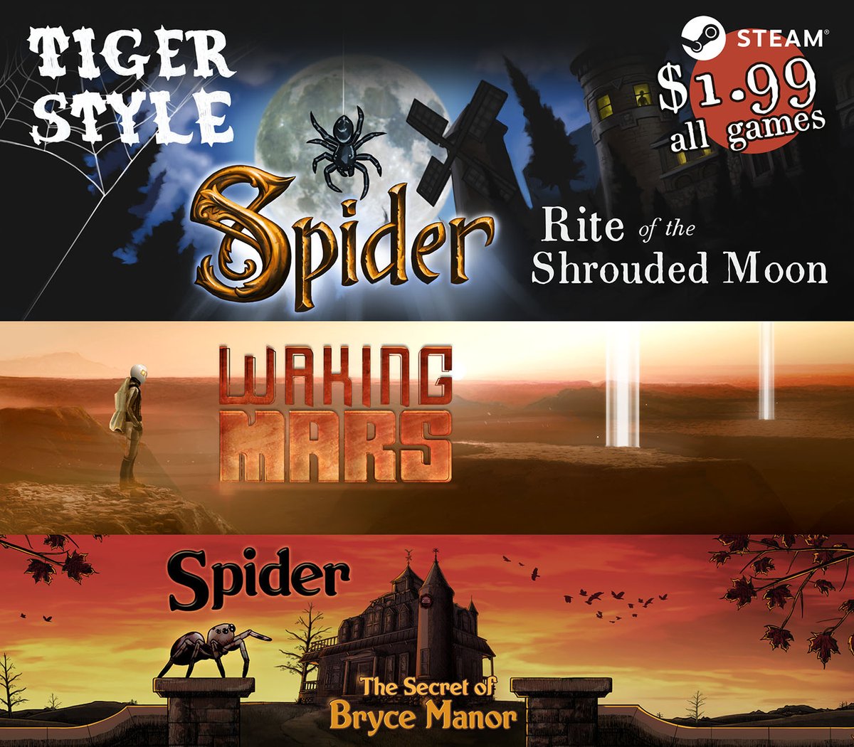 Got free time?

All of Tiger Style's games on Steam are $1.99 for a limited time.