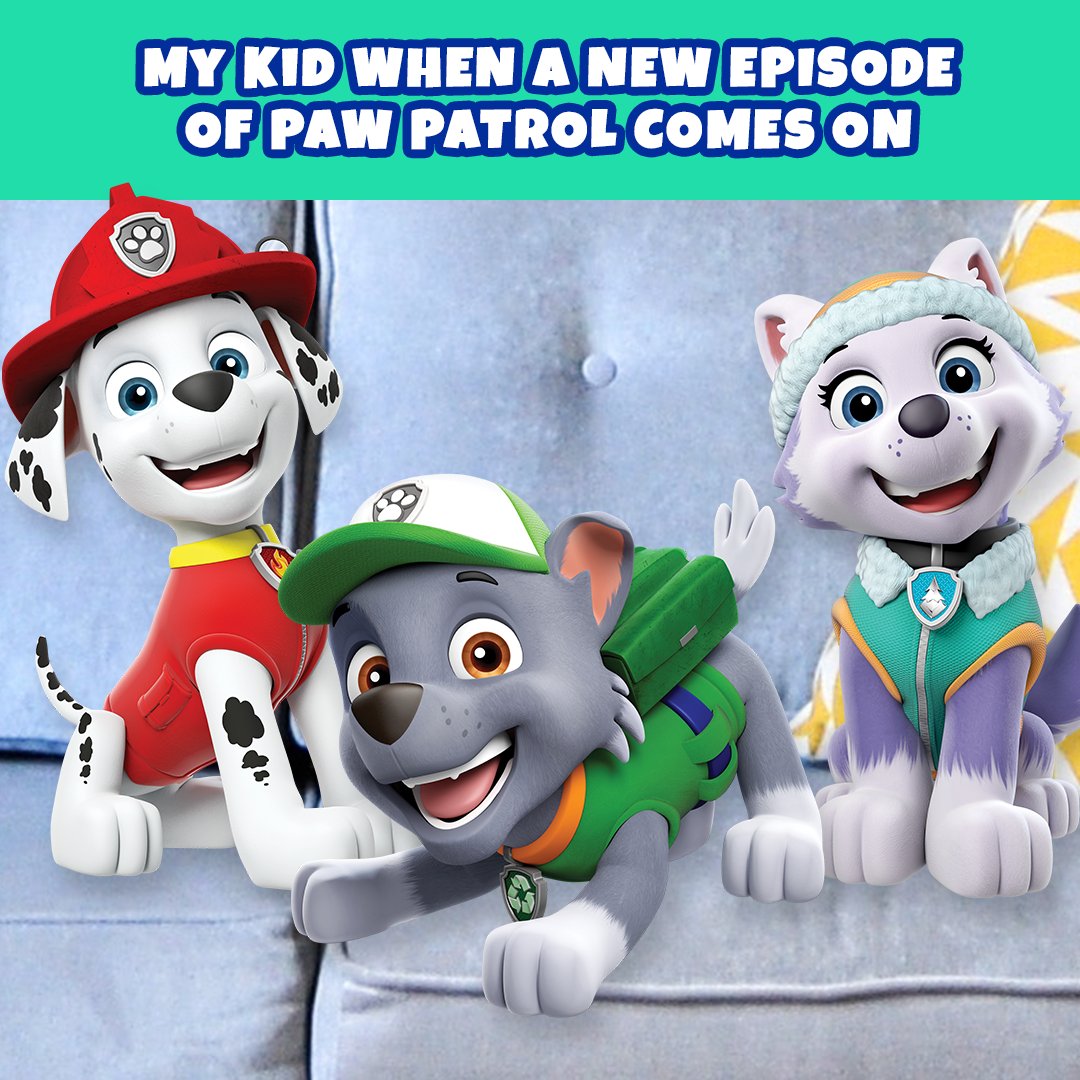 PAW Patrol Twitter: "NEW EPISODE TOMORROW! 12pm/11c on You are welcome! #PAWPatrol https://t.co/jdxP4fopcv" /