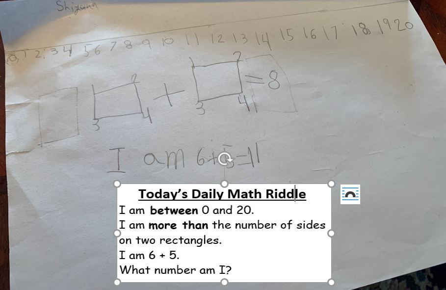 Daily Math Riddle.... Remote learning can be fun!
<a href="/ShakeragElem/">Shakerag Elementary</a> #FCSrising