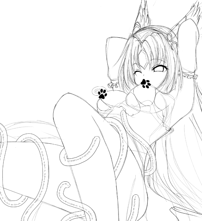 10RTいってないけど描きたかったので触手リースちゃんを描く 
