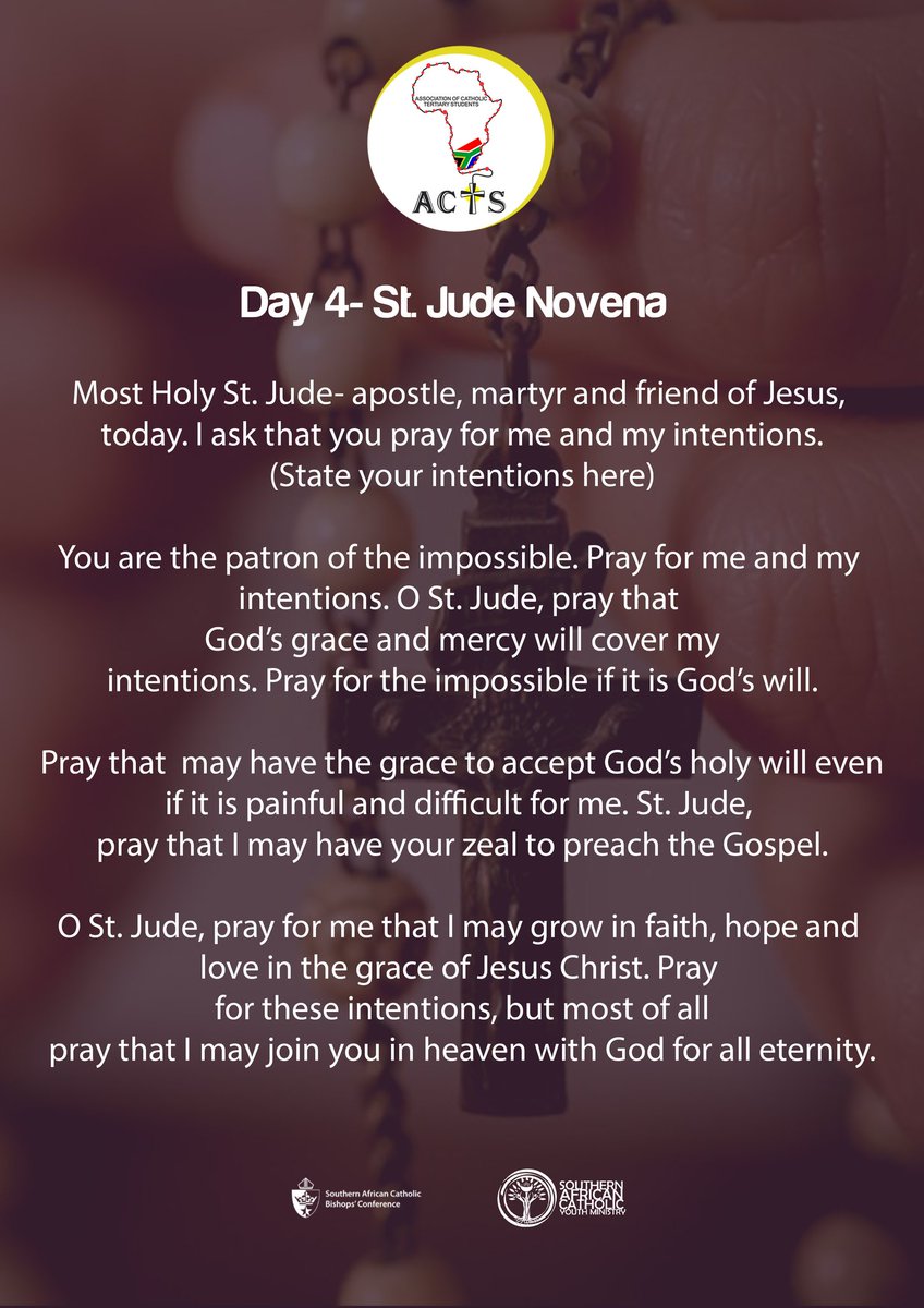 ACTSNational's tweet photo. Day 4 intention: we pray for the government leadership in all states that they may lead each nation with humility and humanity, acknowledging that ALL lives matter.

#ACTS #ACTSNATIONAL #ACTSEC #StJudeNovena #StaySafe #PrayForTheWorld #SACBC_YOUTH #MWYD_2020 https://t.co/N1wwesSRgg
