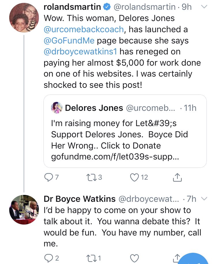 BreakingBrown's tweet image. Do folk recall how the Boyce vs @rolandsmartin beef began?

Boyce betrayed Roland, a man he called friend, after Roland was accused of homophobia over that super bowl commercial.

Instead of standing with his friend, Boyce piled on, calling Roland a dinosaur. #LongMemory