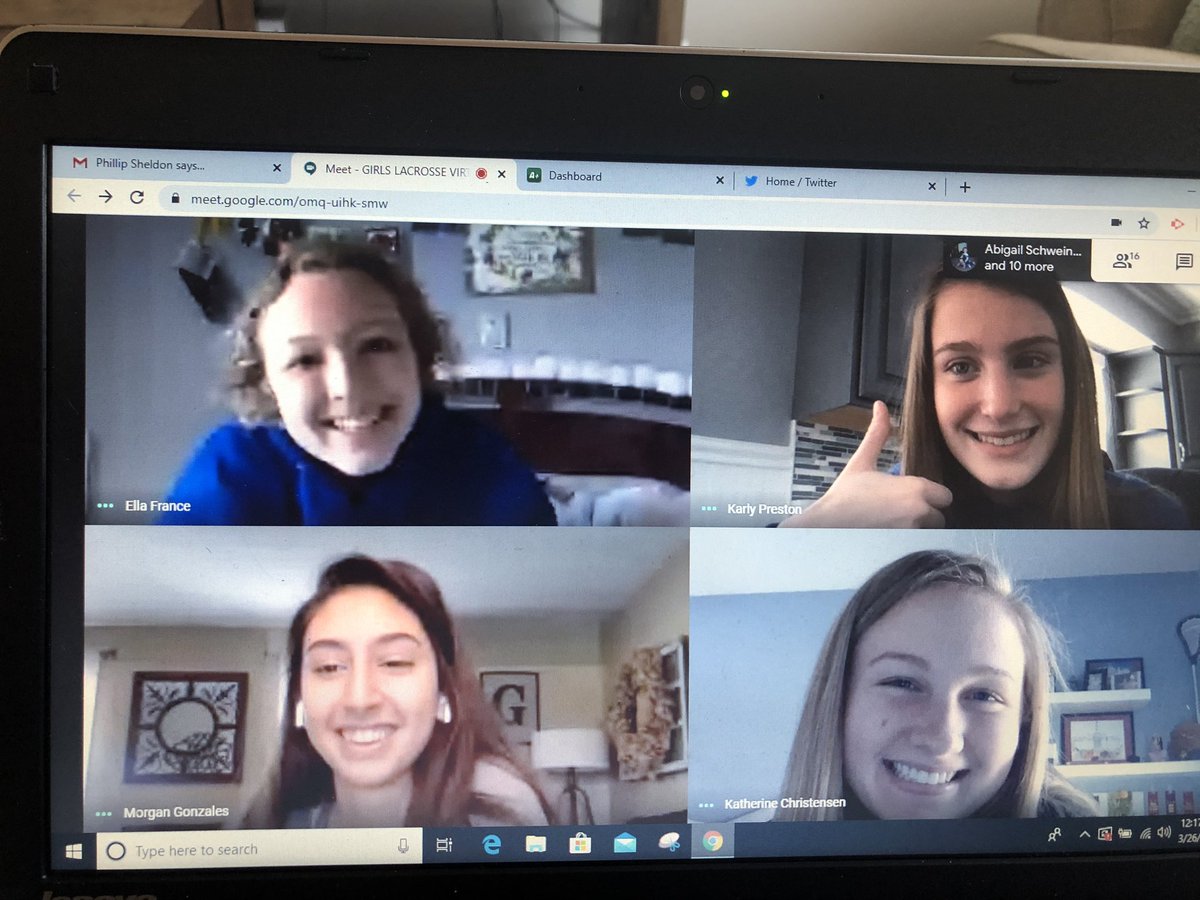 AHS_Womens_Lax's tweet photo. Can’t keep the team apart for long no matter the circumstances!! #SocialDistancing #ahsisfamily https://t.co/fJGBvw5cly