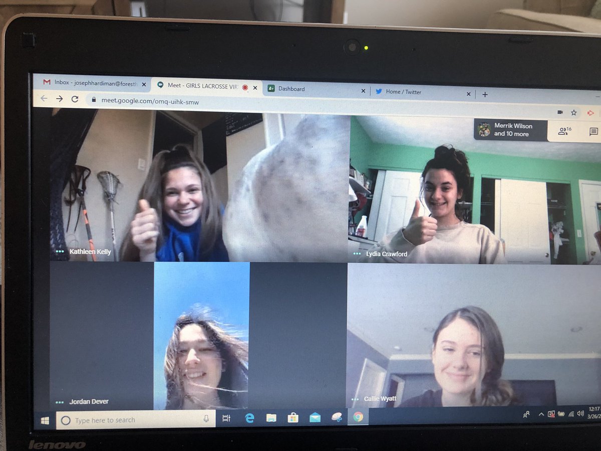 AHS_Womens_Lax's tweet photo. Can’t keep the team apart for long no matter the circumstances!! #SocialDistancing #ahsisfamily https://t.co/fJGBvw5cly