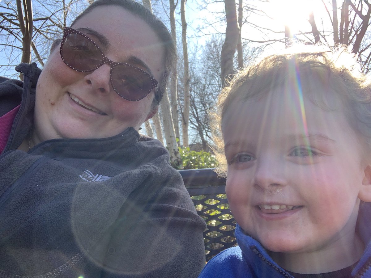ClaireIVH's tweet photo. After a challenging day working at home with my little one, we went out for a short walk and he insisted of having a sit down and listen to the birds @irwellvalley https://t.co/1pTimPYBXD