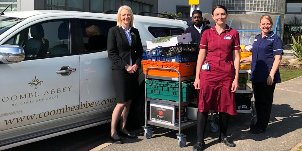 All food and ingredients from <a href="/CoombeAbbey/">Coombe Abbey</a> haven’t gone to waste following their closure due to Covid-19 measures. They’ve donated it to local NHS teams who are working so hard for us all at this difficult time: ow.ly/KtVQ50yWrE3

#ClapForCarers #ClapforNHS
