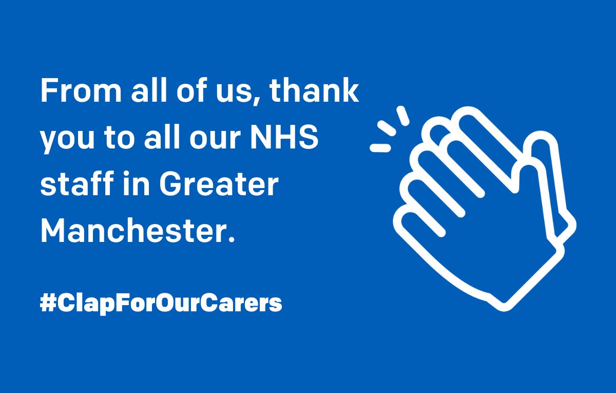 From all of us thank you to all our NHS staff in Greater Manchester