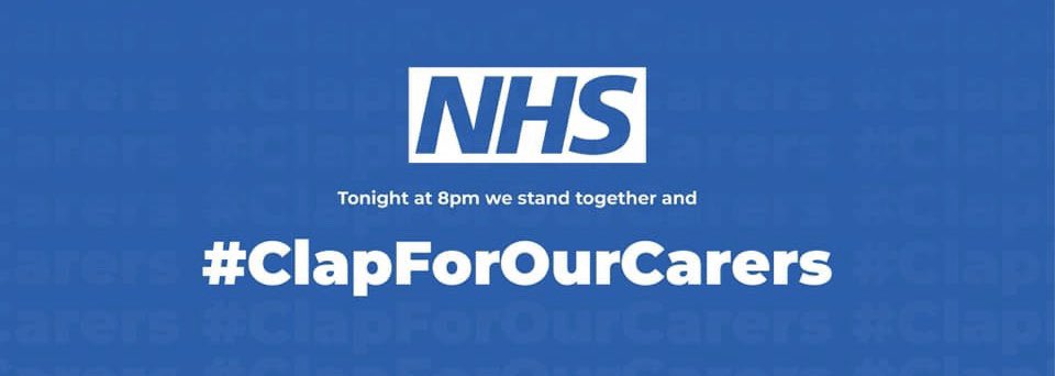 #clapforNHS #clapforourcarers #NHS #StayHomeSaveLives #StayHome #staysafe