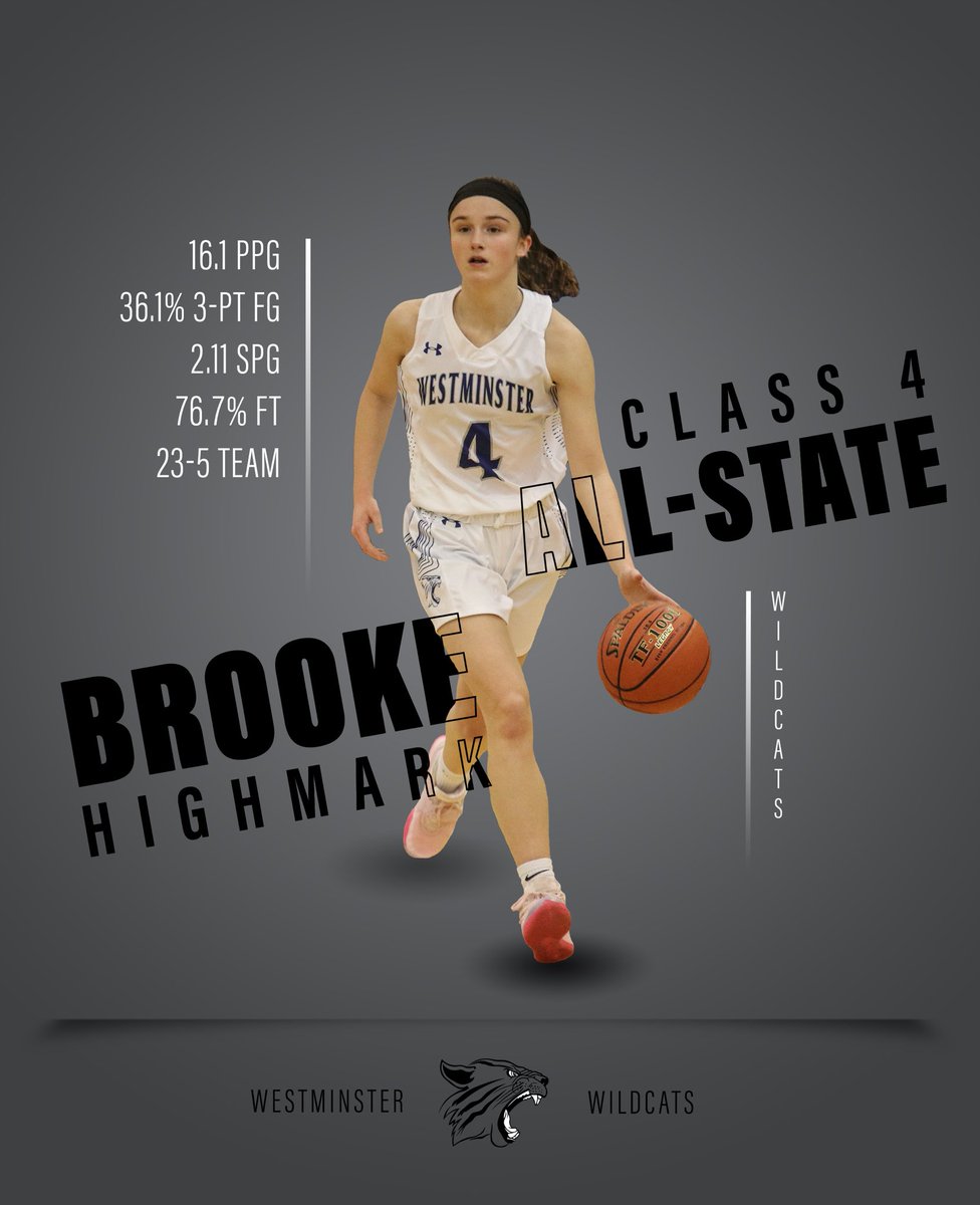 AthleticsWCA's tweet image. Sophomore Brooke Highmark also earns All-State honors! #GoCats @GbbWca