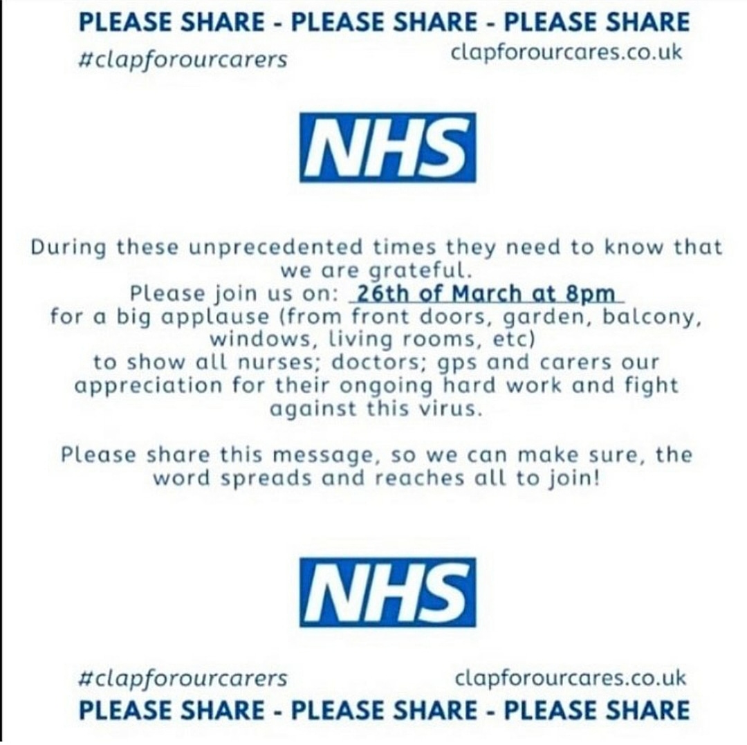 TC_Branding's tweet photo. Tonight, join us in showing our appreciating all our @NHSuk  staff 🙌 you are all heroes, so thank you! 💙

#nhs #thankyou #heroes #clapforourcarers #tcbrandinggroup #clap https://t.co/msPe0Jdt3T