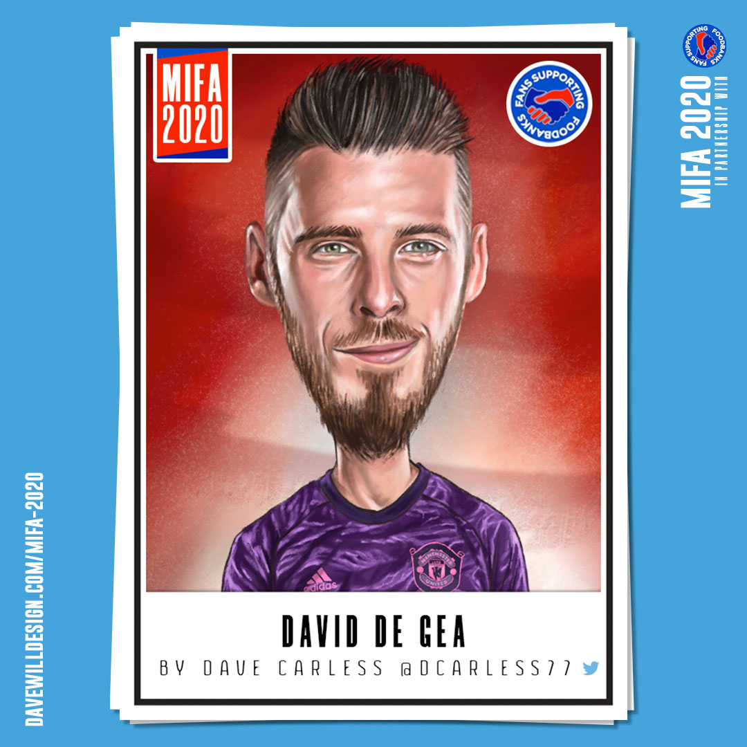 David De Gea by  @dcarless77 for the   #MIFA2020 Project. See all the submissions so far at  https://davewilldesign.com/mifa-2020...