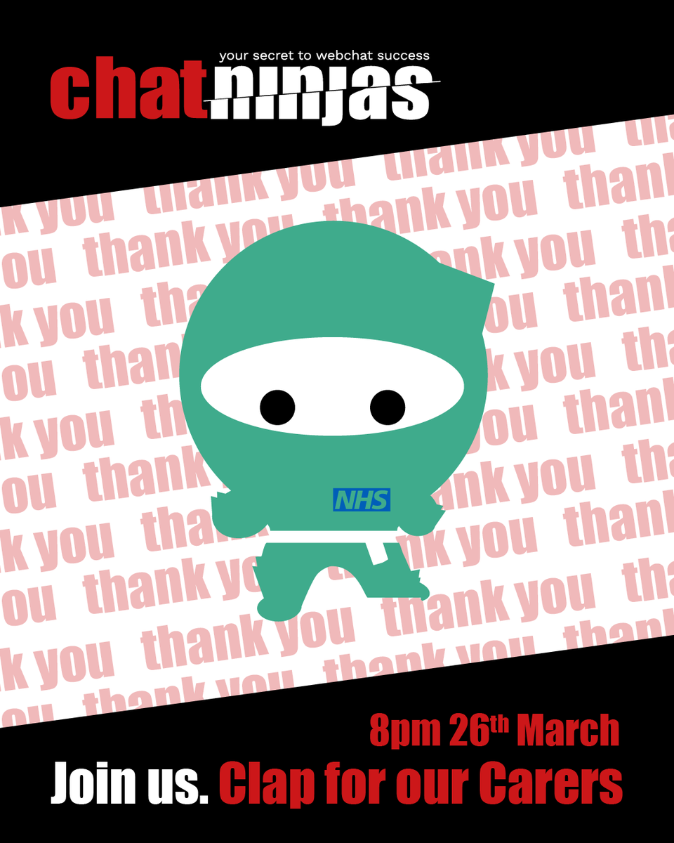 Join the Ninjas in thanking our NHS superstars. Tonight at 8:00pm the nation is giving the people working hard to support this country the round of applause they deserve.

Find out more here:
bit.ly/2UEYmGm