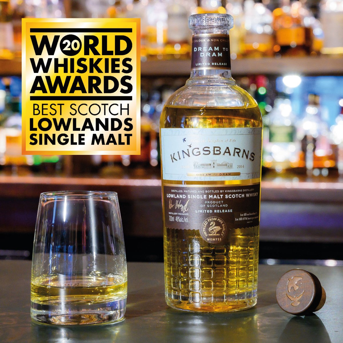 News just in - we're delighted to announce that Kingsbarns Dream to Dram has officially been announced as the Best Scotch Lowlands Single Malt at the <a href="/Whisky_Magazine/">Whisky Magazine</a> World Whiskies Awards 2020! #whiskymagazineawards
distillery.digitickets.co.uk/products/17350…