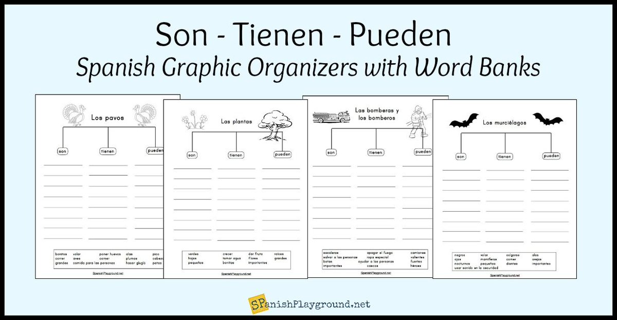 Spanish Playground On Twitter Are Can Have Graphic Organizers With Word Banks To Support Language Learners Free Download Earlylang Duallanguage Bilingual Https T Co Djkje4sfe7 Https T Co Qusxginihz