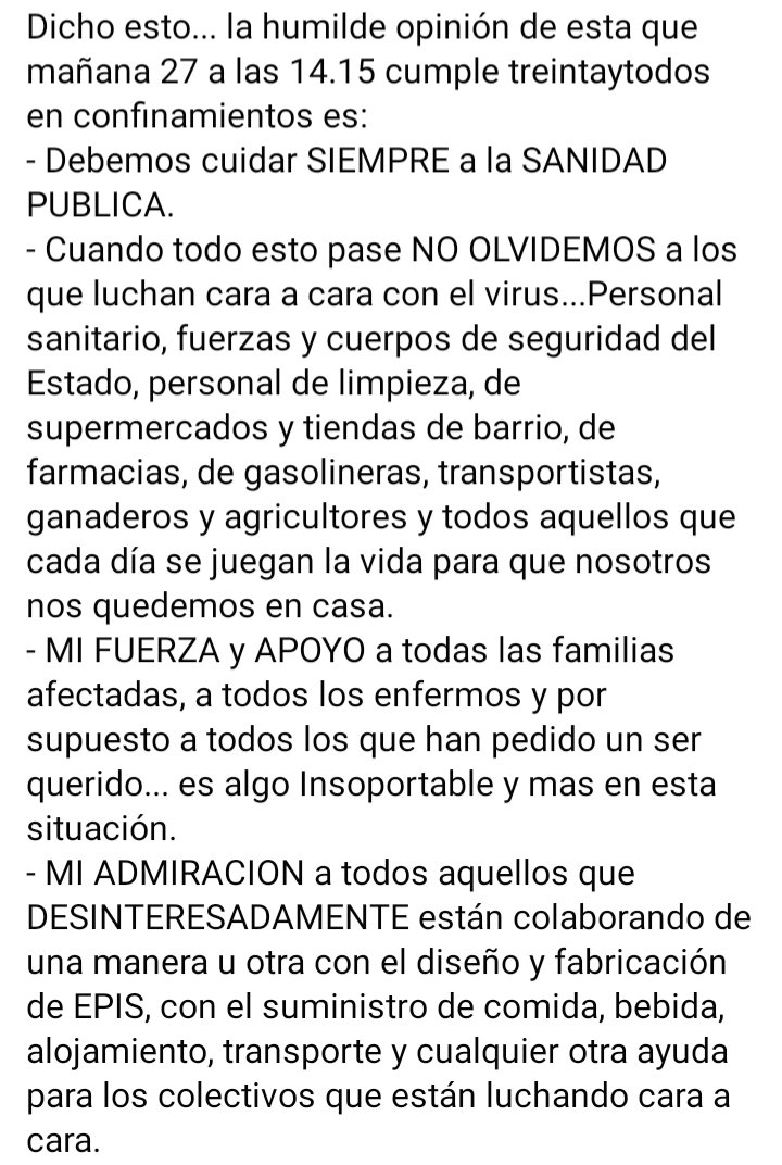 aroa31_aroa's tweet photo. Mi humilde opinión...  #SanidadPublica #menosodio #masrespeto #maseducacion #HeroesSinCapa #politicosescucharnos #todosauna #confinamiento #COVID19 #UnidosSalimosDeEsta #coronavirus https://t.co/5xZ6FEn7qd