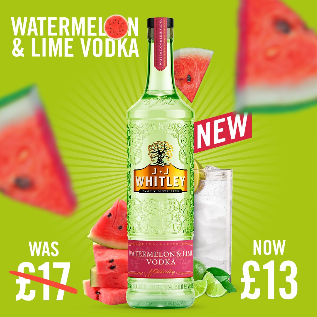 JJ Whitley on Twitter "NEW! WATERMELON & LIME VODKA 🍉 On offer for
