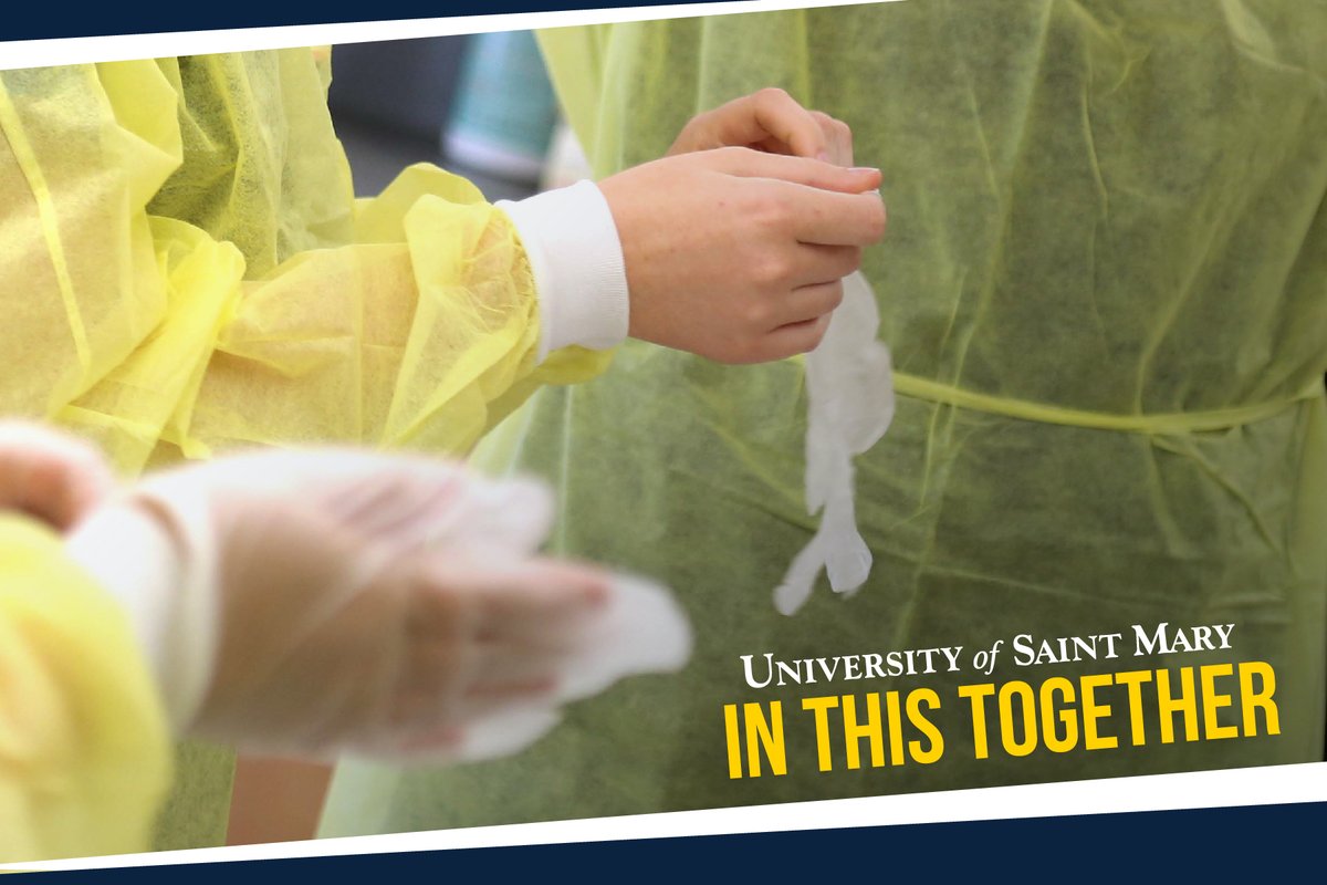 To show our #gratitude to all the health care and frontline workers this week, members of the Saint Mary staff delivered gloves, facemasks, and protective gowns to our neighbors at <a href="/PMCSJH/">ProvidenceSaintJohn</a> Thank you for your care and keeping us safe during this time. #InThisTogether