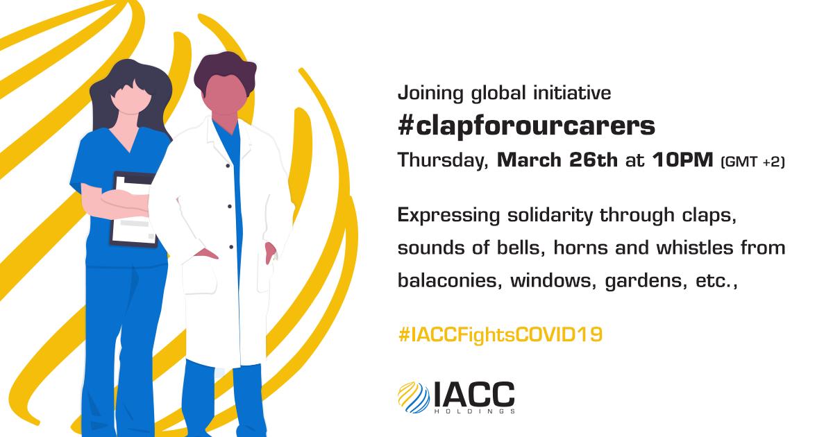 Share this post and #clapforourcarers #IACCFightsCOVID19
