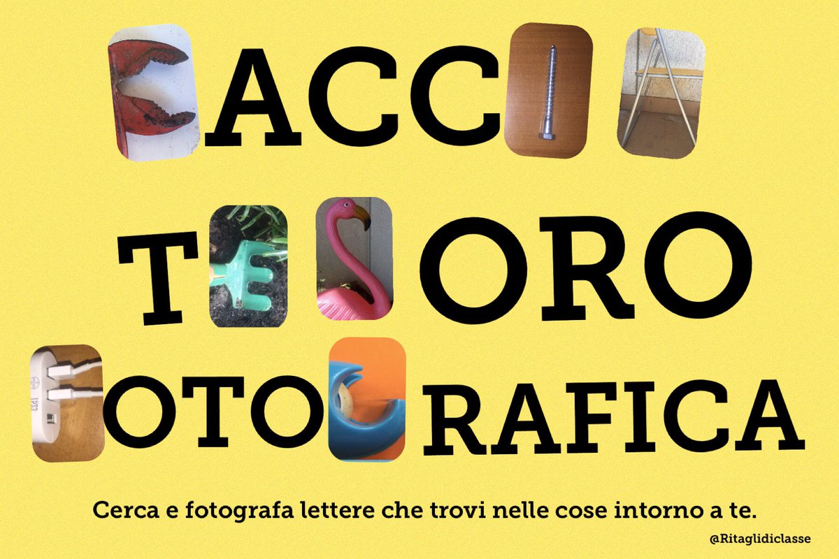 ritaglidiclasse's tweet photo. Un gioco semplice adatto a bambini di tutte le età per sfidarli e intrattenerli in modo creativo. Vedete lettere negli oggetti che vi circondano? #iorestoacasa #iseeletters #creatività #gioco #bambini https://t.co/sXyD5E0wIB