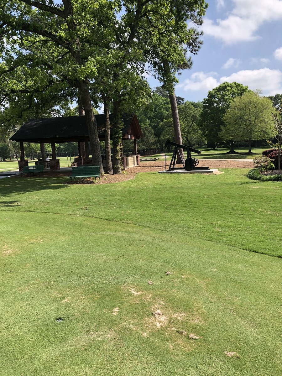RustyHerridge's tweet photo. CCC #8 this morning.  First 9 holes of golf in a very long time.  Course was beautiful and finished just before afternoon heat wave.  
6-4-5-6-4-4-4-3-5. Now if I could find someone to attest my score😂

I did learn to ride my “bicycle” along the way.  #processnotresults https://t.co/Na8juUS8CV