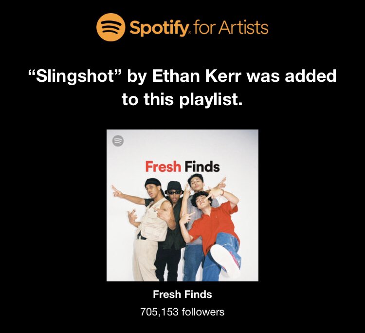 etankerr's tweet photo. Thank you mr. Spotify https://t.co/JRhErFMaAR