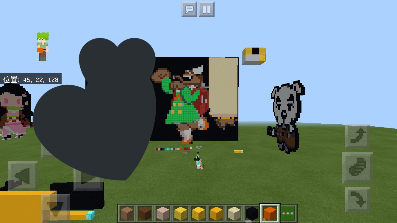 にゃも マイクラ 今日の進捗 4日目 今日はあまり進んでないけど Airとcloneのコマンドの基本を教えてもらったので満足 あと少しで完成と思いきやあのキャラの横にとてつもなくデカいキャラ描かなきゃいけないのつららららん にゃも マイクラ 今日の進捗 4日目 今日はあまり進んでないけど Airとcloneのコマンドの基本を教えてもらったので満足 あと少しで完成と思いきやあのキャラの横にとてつもなくデカいキャラ描かなきゃいけないのつららららん