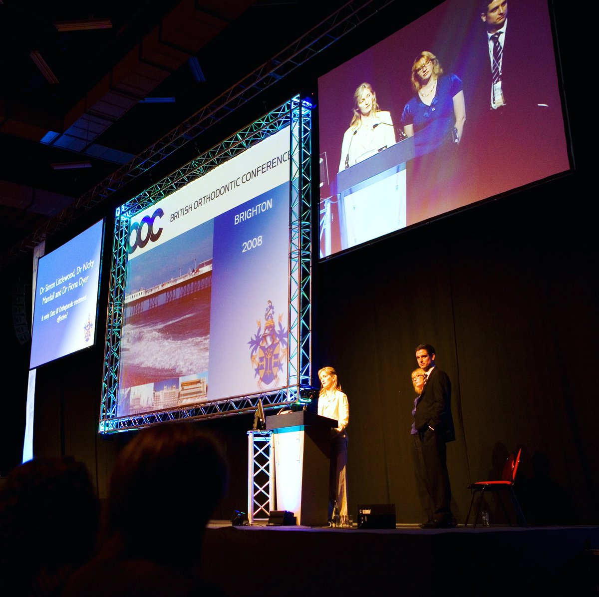 We love #throwbackthursday especially when it's all the way back to 2008. The British Orthodontic Congress at the Brighton Conference Centre featured full projection (a time when there was no LED!), custom truss screen and bespoke print &amp; lighting #eventproduction #makeitcatalyst