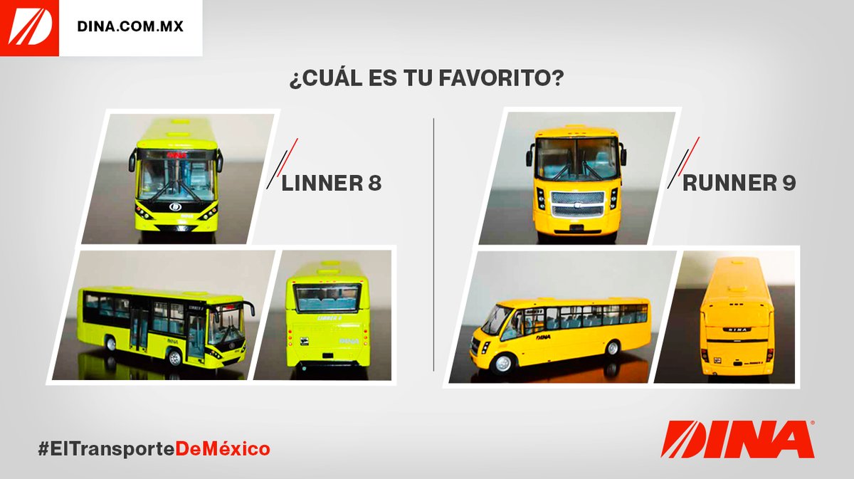 DINAmx's tweet photo. ¿Cuál es tu favorito? #Linner8 o #Runner9
Recuerda que en #DINAShop puedes comprar nuestros autobuses a escala 🚌
Mándanos un #inbox para hacer tu pedido y llévate tu #DINA favorito a casa.
#ElTransporteDeMéxico https://t.co/prkCNr73Lx