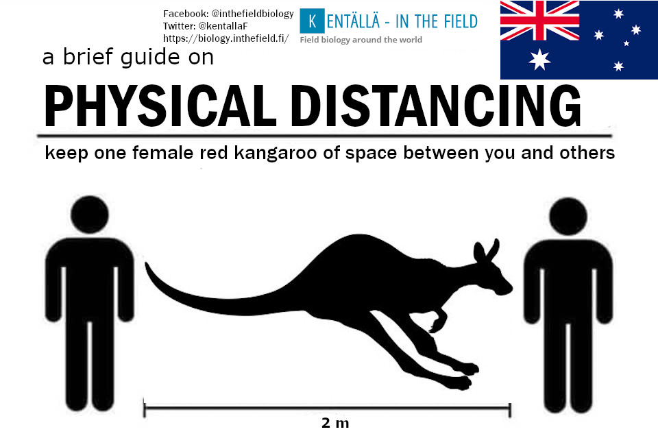 KentallaBiology's tweet photo. We have made the FIRST INTERNATIONAL FIELD GUIDE to PHYSICAL (aka social) DISTANCING! This is all just a bit of fun, and at the very least we hope you have a good laugh, or ideally the idea of physical distancing sticks with you a bit better! #SocialDistancing #COVID19 #corona https://t.co/SEtAR06xEn
