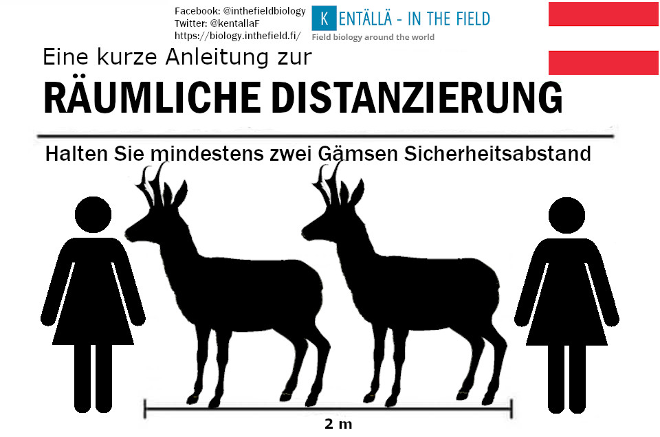 KentallaBiology's tweet photo. We have made the FIRST INTERNATIONAL FIELD GUIDE to PHYSICAL (aka social) DISTANCING! This is all just a bit of fun, and at the very least we hope you have a good laugh, or ideally the idea of physical distancing sticks with you a bit better! #SocialDistancing #COVID19 #corona https://t.co/SEtAR06xEn