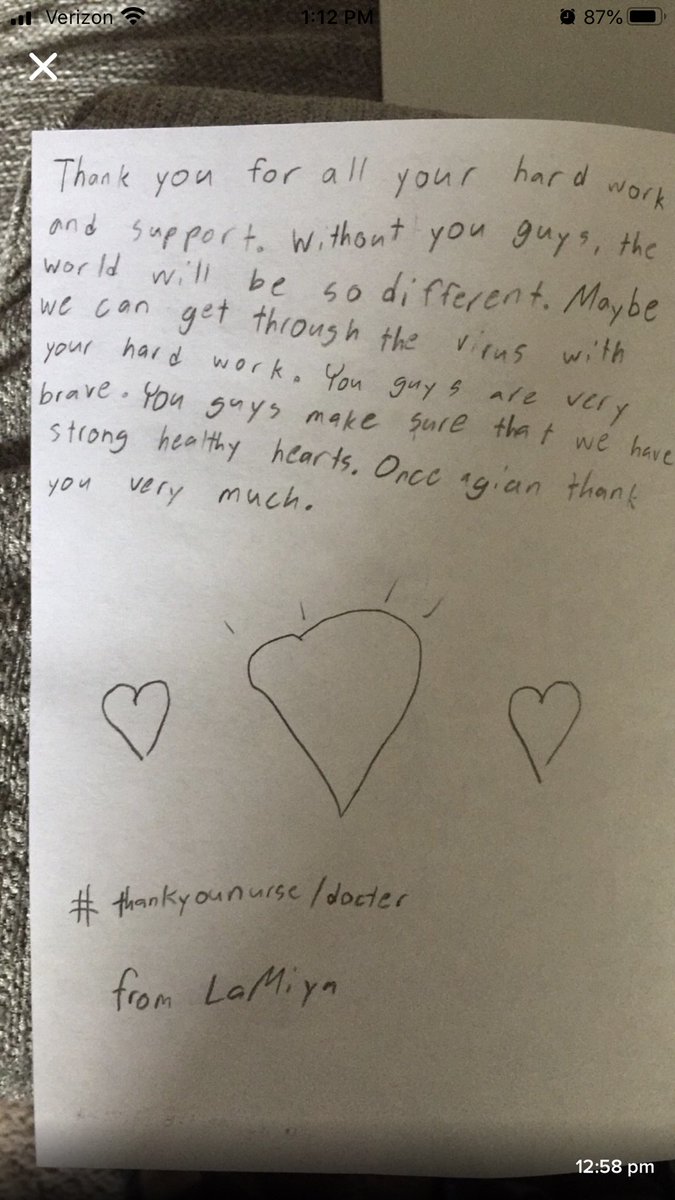 mvarvi's tweet photo. 4th graders are working to spread kindness and thank their fellow Americans for stepping up in this time of need. #kindnesschallenge2020 #sbrmc #JCMCFam #thankmedicalpersonnel #thankatrucker #coronavirus  #kindnessmatters @EEMillerElem @CumberlandCoSch https://t.co/QmglqPYLrX