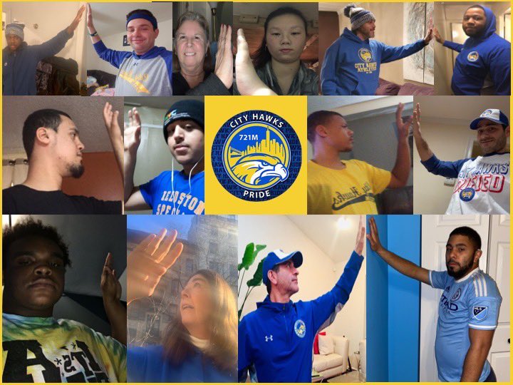 Socially distant, always connected❗️
#CityHawksFamily

#VirtualHigh5 <a href="/SpecOlympicsNY/">Special Olympics New York</a> <a href="/DOEChancellor/">Chancellor Kamar H. Samuels</a> <a href="/NYCSchools/">NYC Public Schools</a>